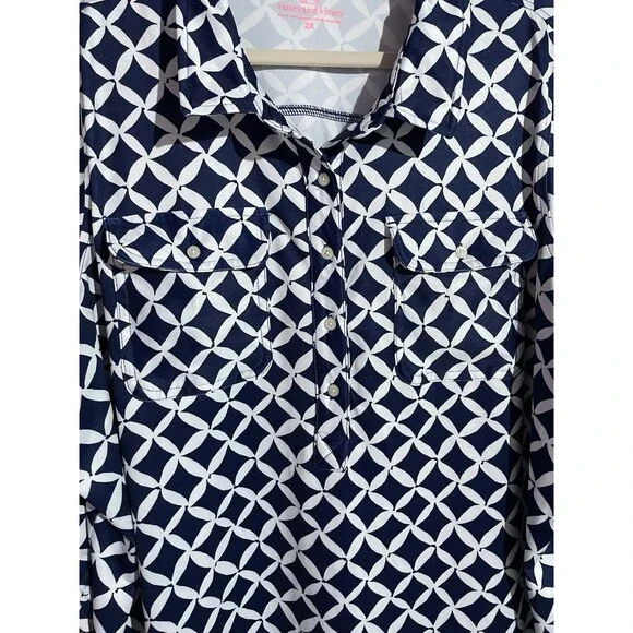 Vineyard Vines Dress 2X Performance Golf Beach Coverup Resort Cruise Travel - Picture 6 of 10